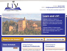 Tablet Screenshot of languageinstituteofvirginia.org
